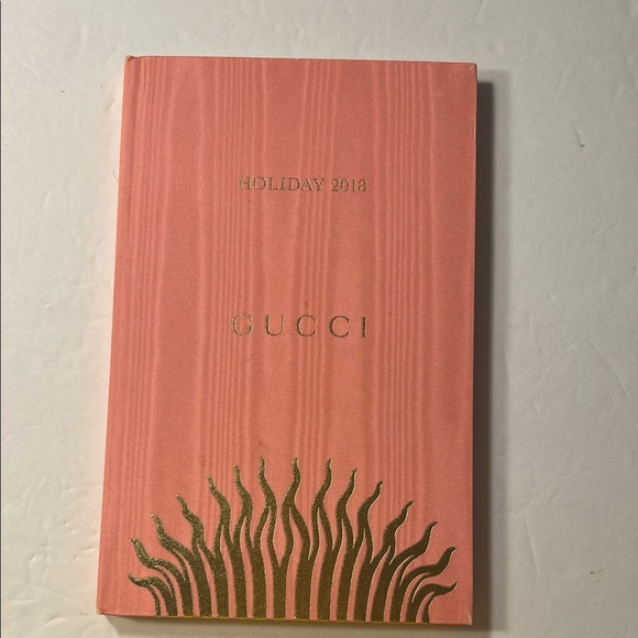 Gucci Other - Gucci Coral and Gold Decorative Notebook